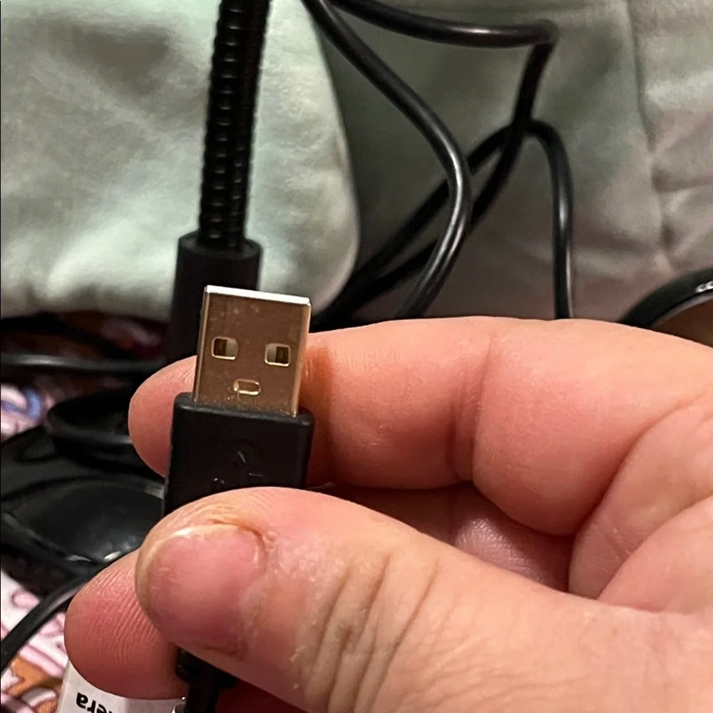 Flexible Black Webcam with USB Connection